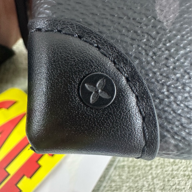LV 黑色老花 Steamer 晶片款 單肩斜肩包-15