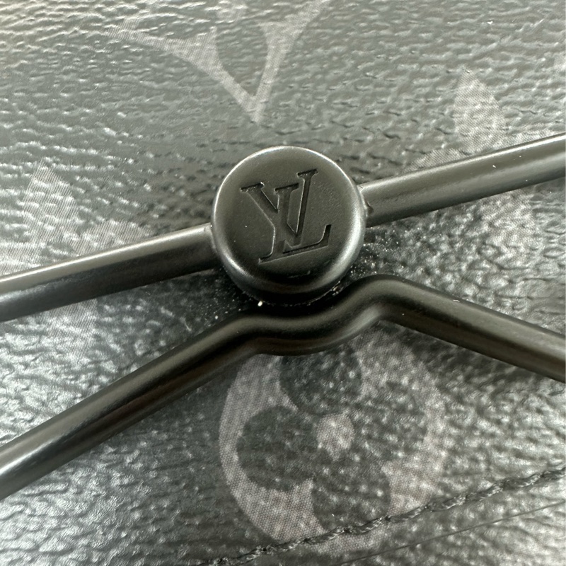 LV 黑色老花 Steamer 晶片款 單肩斜肩包-16