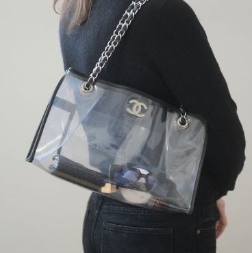 🕯️香奈兒托特CHANEL透明NAKED SAND BY THE SEA TOTE托特包A34685