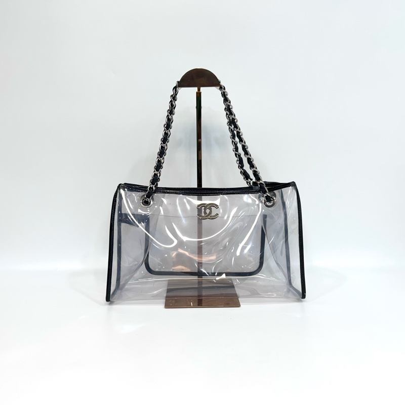 🕯️香奈兒托特CHANEL透明NAKED SAND BY THE SEA TOTE托特包A34685-1