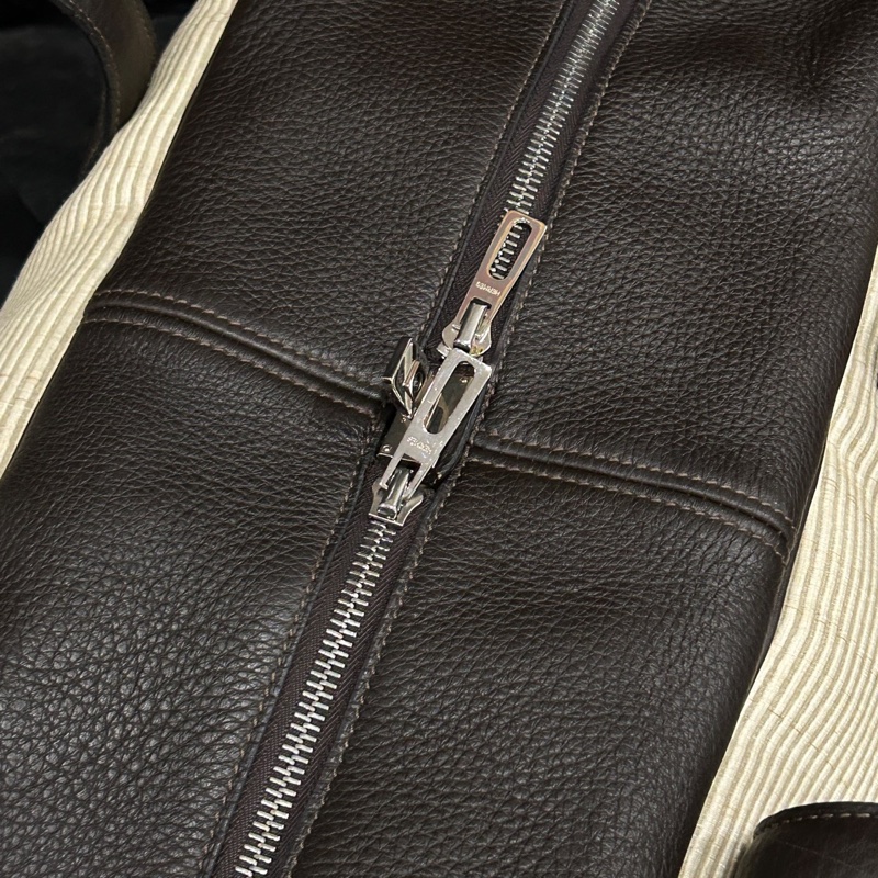 Hermes • Victoria 維多利亞 43 帆布拼Togo皮 鎖具齊全✔️-5