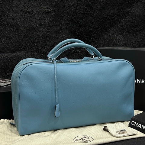 Hermes • Envie 48 牛仔藍 Epsom皮 絕跡旅行包