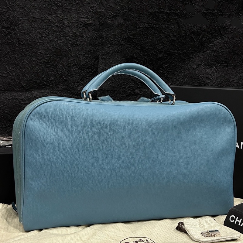 Hermes • Envie 48 牛仔藍 Epsom皮 絕跡旅行包-1