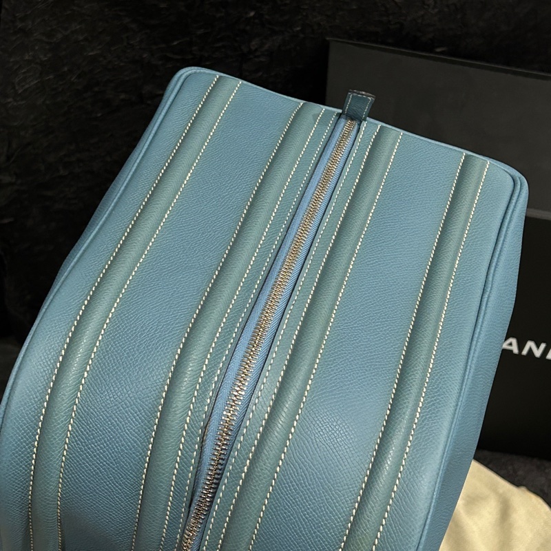 Hermes • Envie 48 牛仔藍 Epsom皮 絕跡旅行包-3