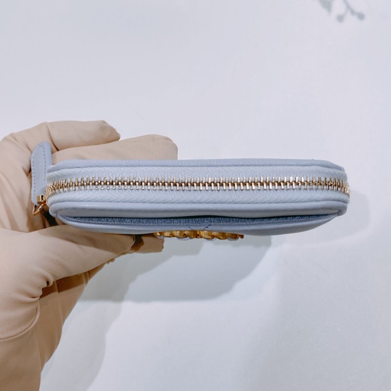 TW4606 Chanel 香奈兒拉鏈款吐司卡包19 薰衣草紫Zipped Coin Purse Lambskin Purple x GHW-6