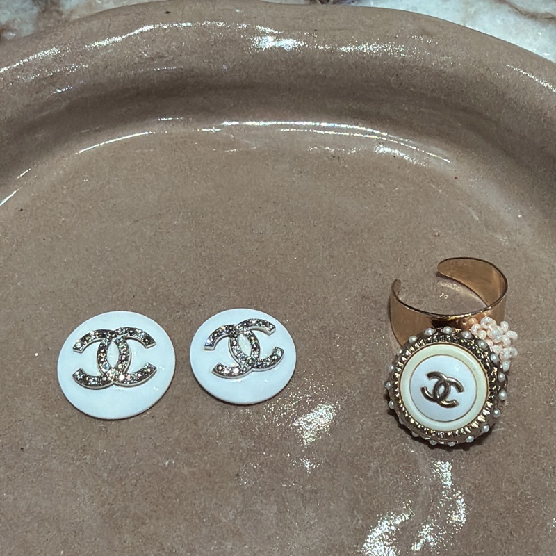 香奈兒鈕扣改造飾品-4