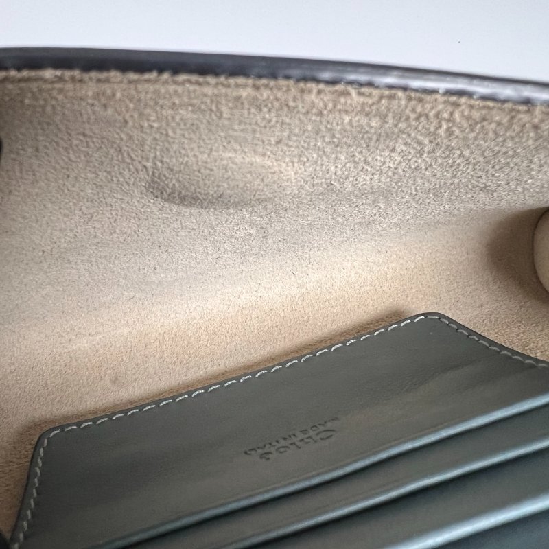 CHLOE  藍拚灰FAYE WOC斜背包-6