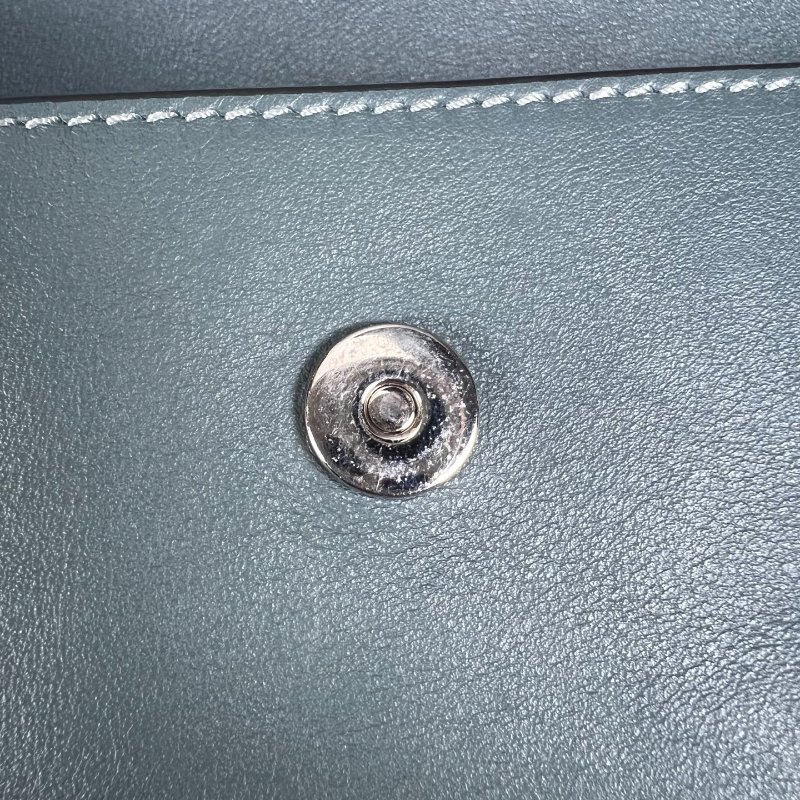 CHLOE  藍拚灰FAYE WOC斜背包-8