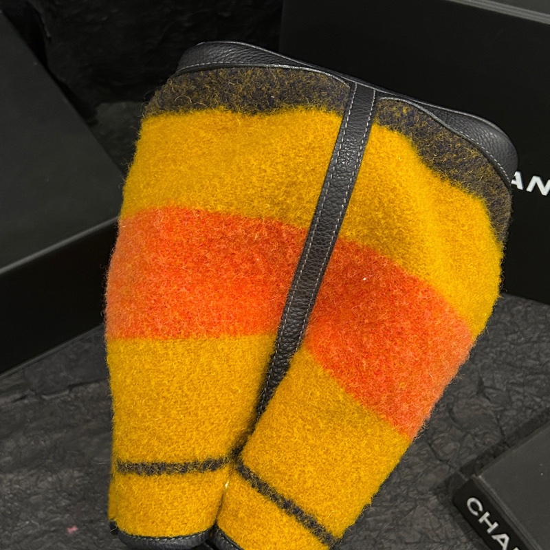 Hermes • Garden Party 36 彩虹毛呢拼皮花園包-3