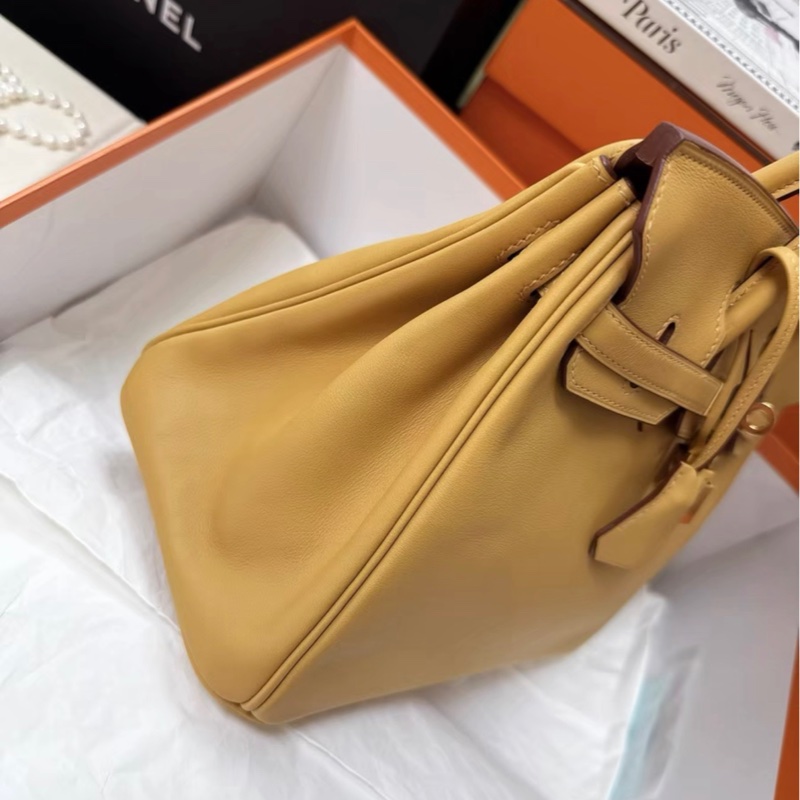 Hermes愛馬仕birkin25,芝麻色,金扣,swift皮,x刻,99新,配件有盒塵袋-2