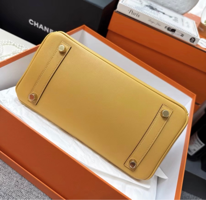 Hermes愛馬仕birkin25,芝麻色,金扣,swift皮,x刻,99新,配件有盒塵袋-3