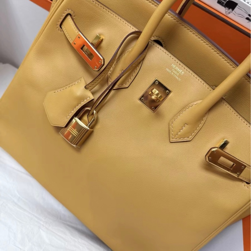 Hermes愛馬仕birkin25,芝麻色,金扣,swift皮,x刻,99新,配件有盒塵袋-6