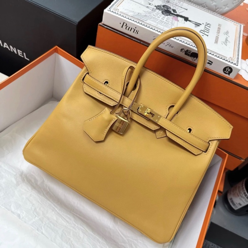 Hermes愛馬仕birkin25,芝麻色,金扣,swift皮,x刻,99新,配件有盒塵袋-7