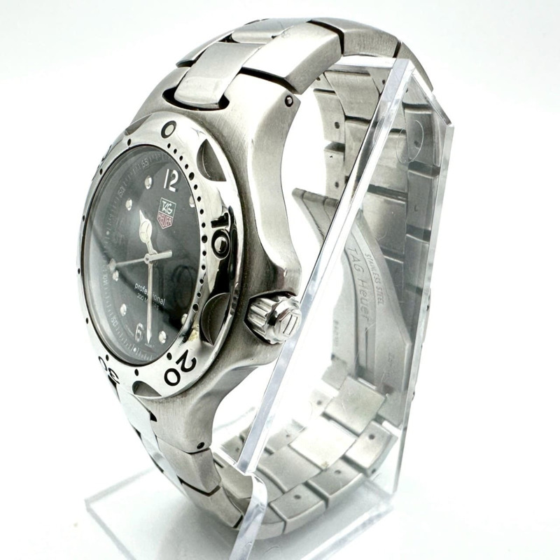 TAG HEUER Kirium Professional 200 日期顯示石英不鏽鋼男錶 WL1112 黑色錶盤-1