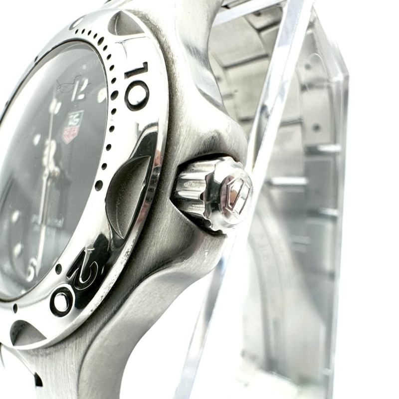 TAG HEUER Kirium Professional 200 日期顯示石英不鏽鋼男錶 WL1112 黑色錶盤-3