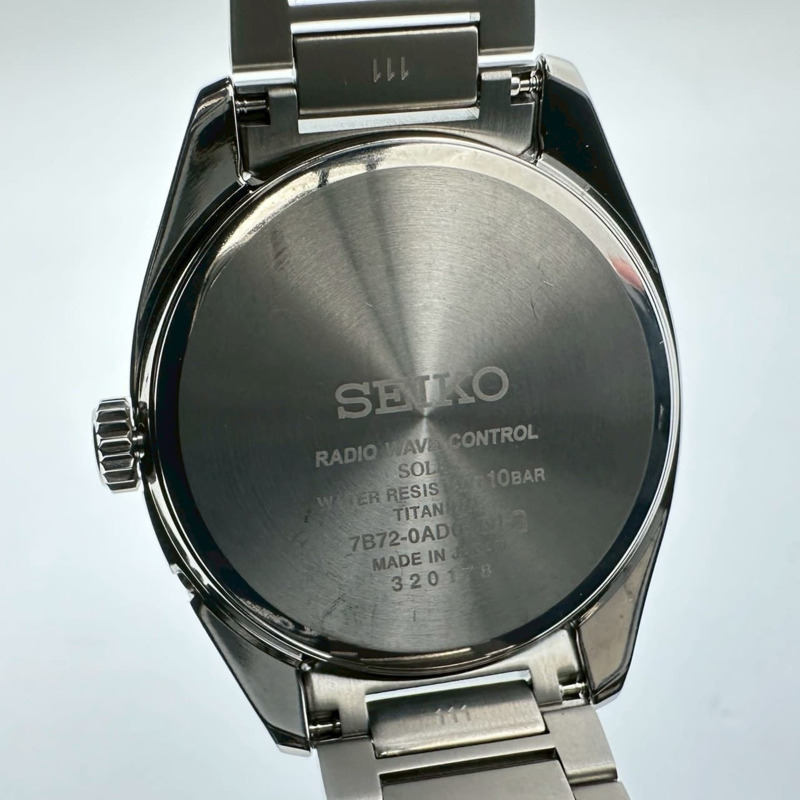 精工 Astron SBXY033/7B72-0AD0 太陽能電波鈦金屬黑色男士腕錶-8