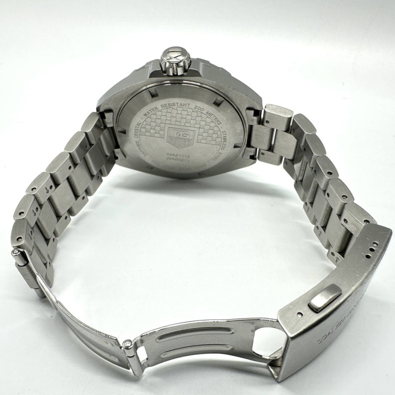 TAG HEUER 豪雅一級方程式 WAZ1112.BA0875 石英不鏽鋼黑色男士腕錶-9