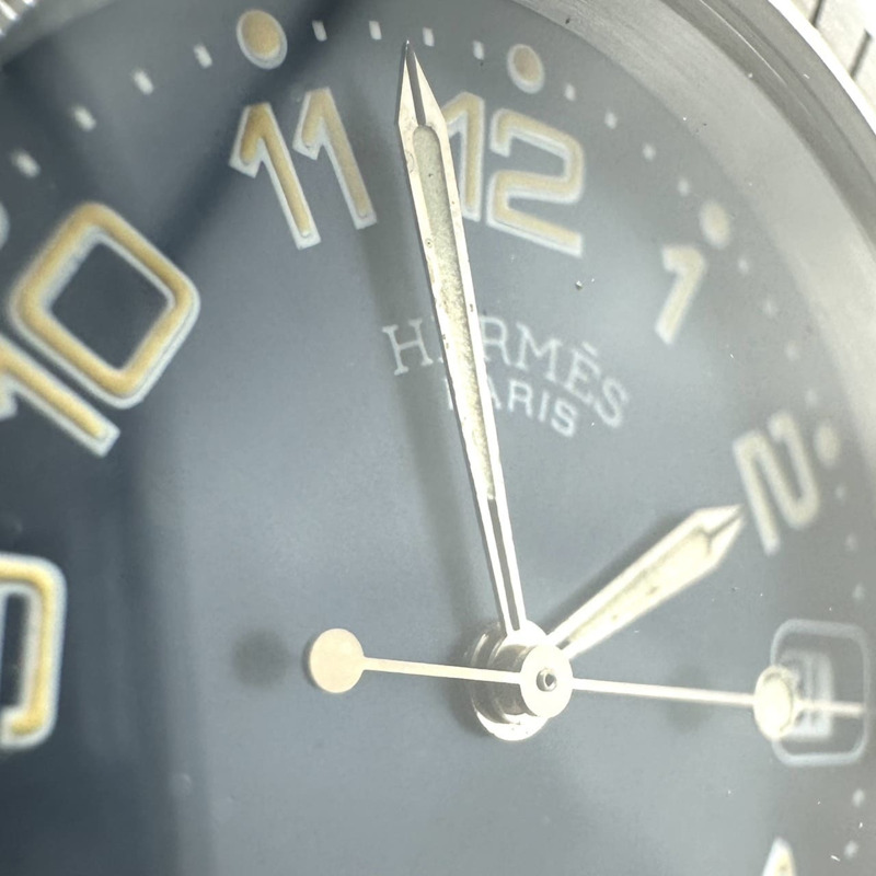 愛馬仕 Clipper Diver CL7.710 日期石英不鏽鋼藍銀色男士腕錶-5