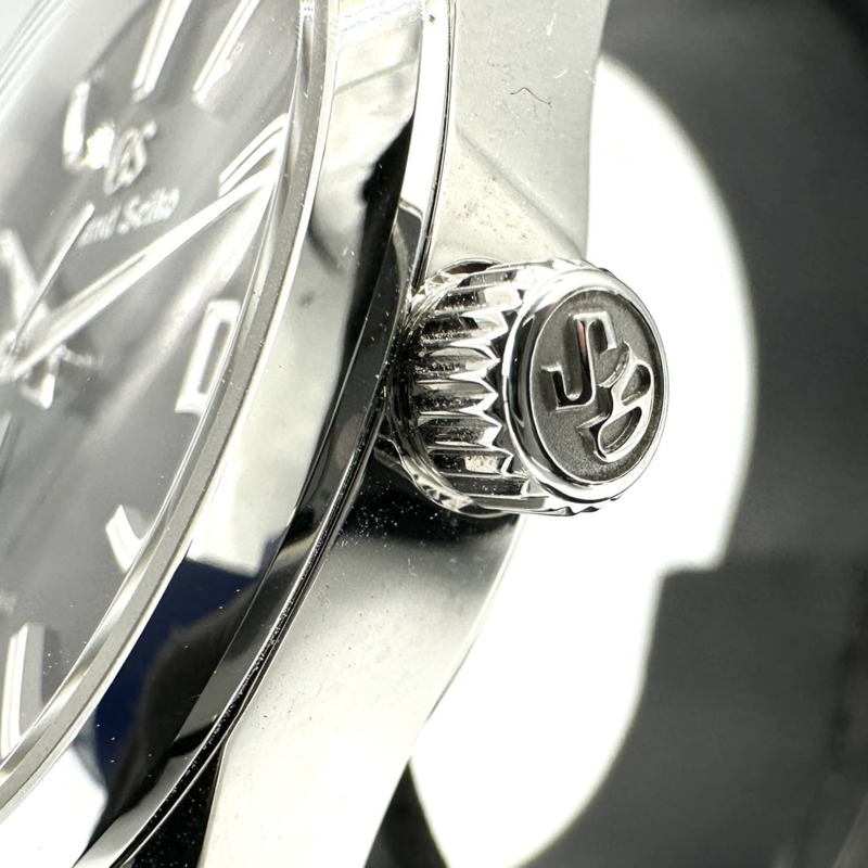 Grand Seiko 9R65-0BM0/SBGA301 Heritage 系列 Spring Drive 動力儲存日期自動腕錶，黑銀色，男士，帶原廠錶盒和額外錶鍊節-3