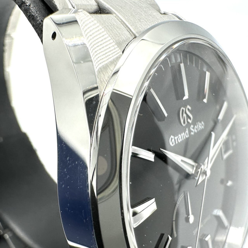 Grand Seiko 9R65-0BM0/SBGA301 Heritage 系列 Spring Drive 動力儲存日期自動腕錶，黑銀色，男士，帶原廠錶盒和額外錶鍊節-4