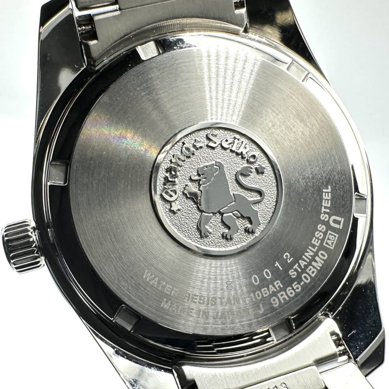 Grand Seiko 9R65-0BM0/SBGA301 Heritage 系列 Spring Drive 動力儲存日期自動腕錶，黑銀色，男士，帶原廠錶盒和額外錶鍊節-9