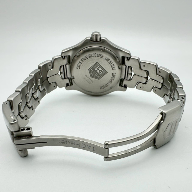TAG HEUER 豪雅 Link Professional 石英腕錶 WT1110 .BA0550 日期顯示 不鏽鋼黑色錶盤 男士腕錶-7