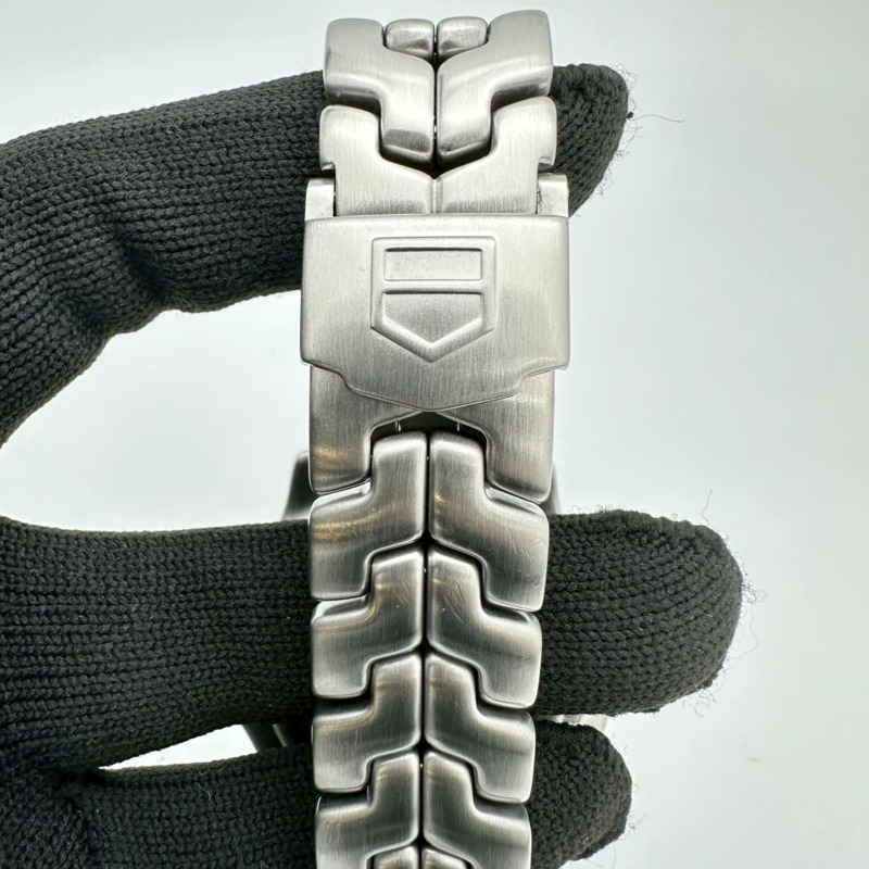 TAG HEUER 豪雅 Link Professional 石英腕錶 WT1110 .BA0550 日期顯示 不鏽鋼黑色錶盤 男士腕錶-9