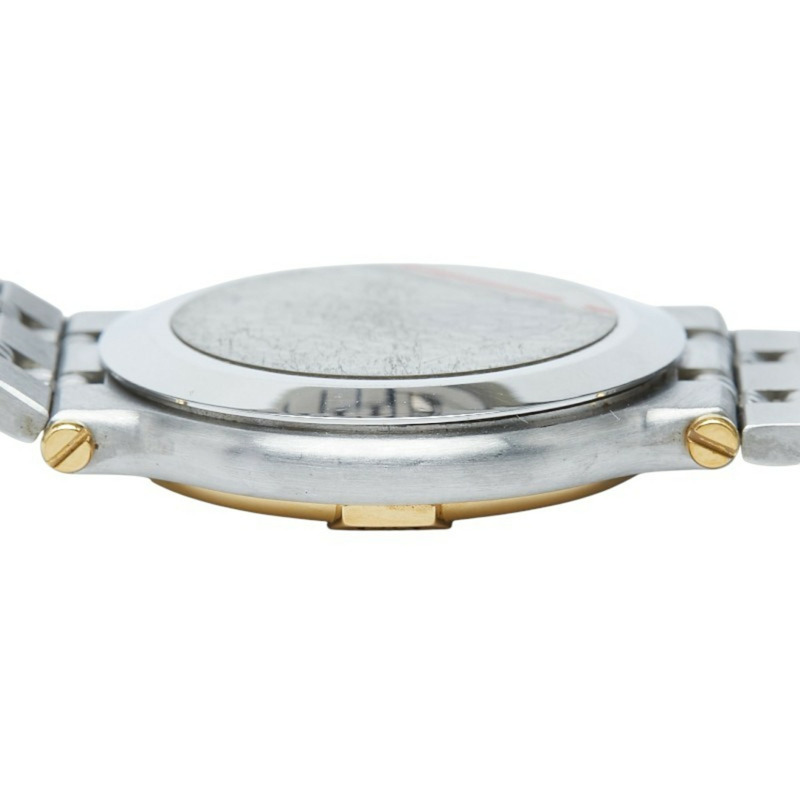 Gucci 男士腕錶，9000米石英機芯，金色錶盤，不鏽鋼鍍層-5