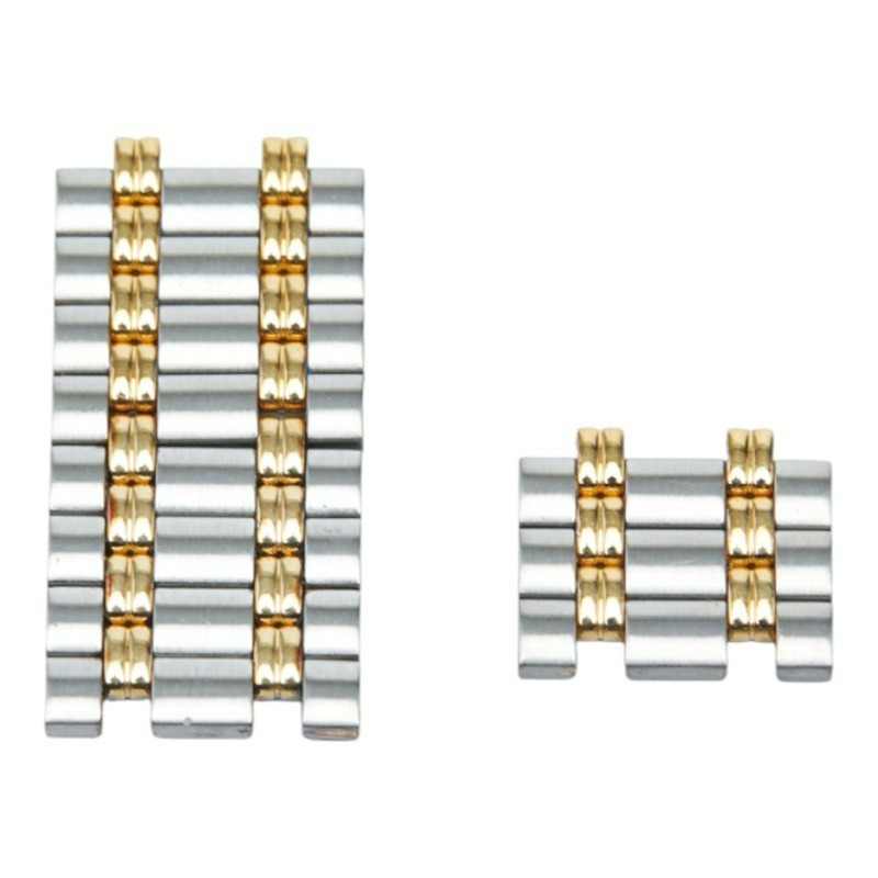 Gucci 男士腕錶，9000米石英機芯，金色錶盤，不鏽鋼鍍層-8