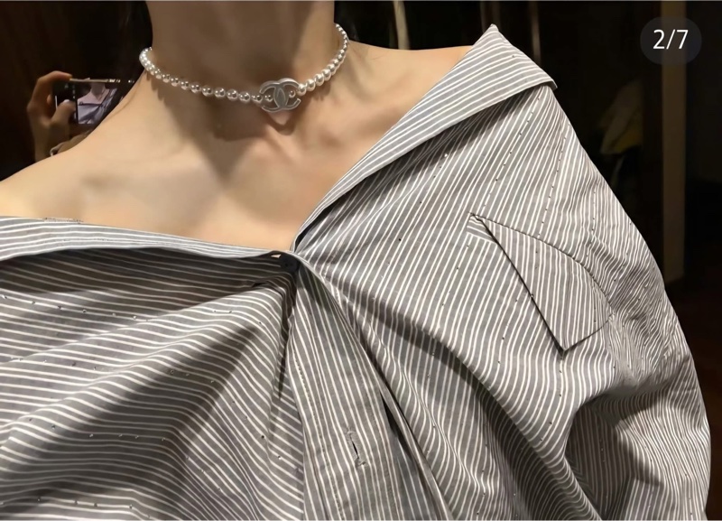 全新CHANEL珍珠項鍊-14
