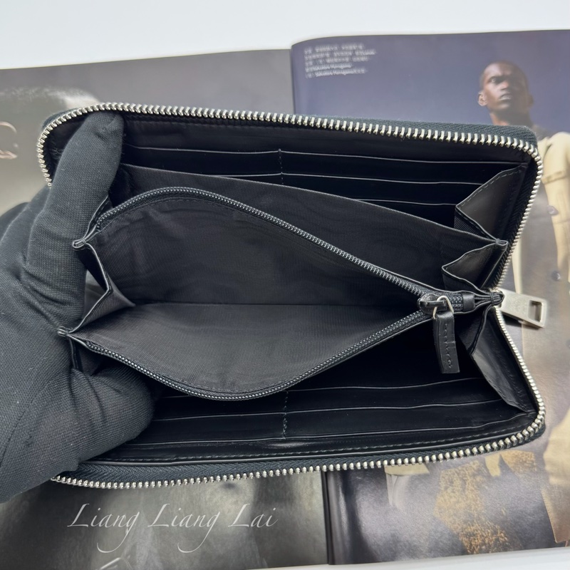 GUCCI 古馳 Signature系列黑色壓紋長夾-8