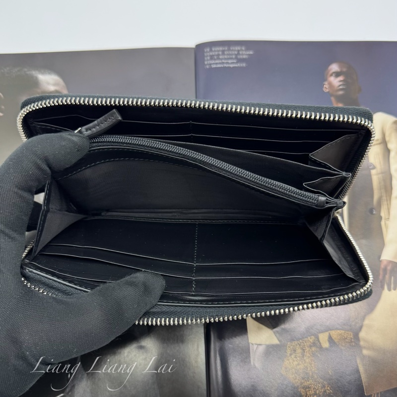 GUCCI 古馳 Signature系列黑色壓紋長夾-10