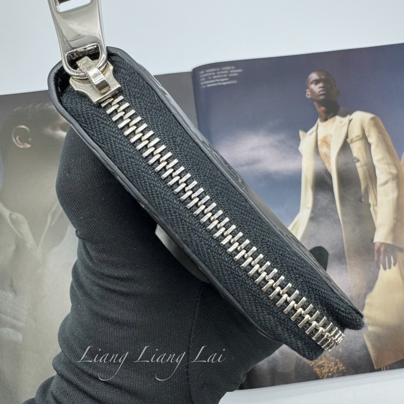 GUCCI 古馳 Signature系列黑色壓紋長夾-17