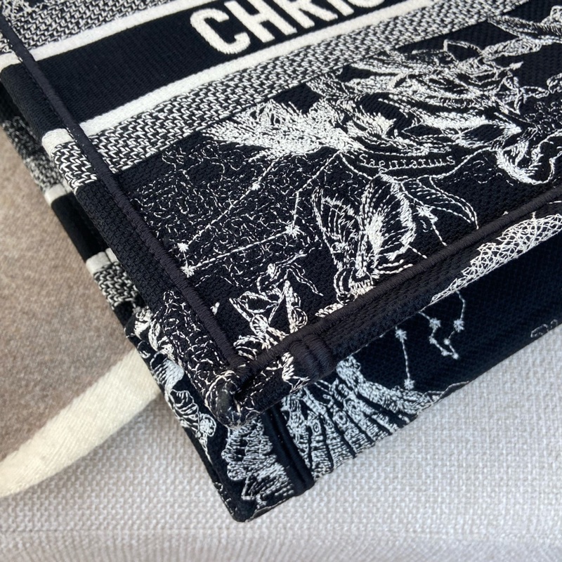 Dior 迪奧黑色星座托特包book tote 中號 22編碼  配件有保卡 塵袋-7