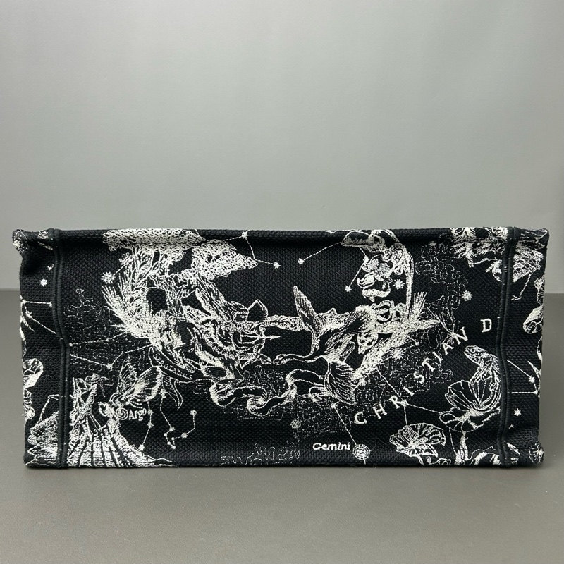Dior 迪奧黑色星座托特包book tote 中號 22編碼  配件有保卡 塵袋-7