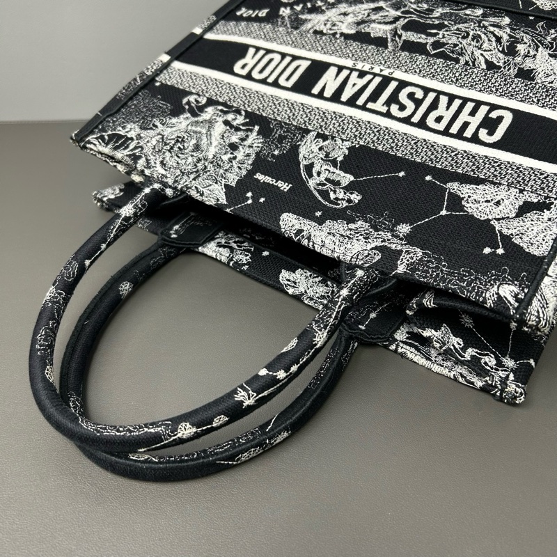 Dior 迪奧黑色星座托特包book tote 中號 22編碼  配件有保卡 塵袋-9