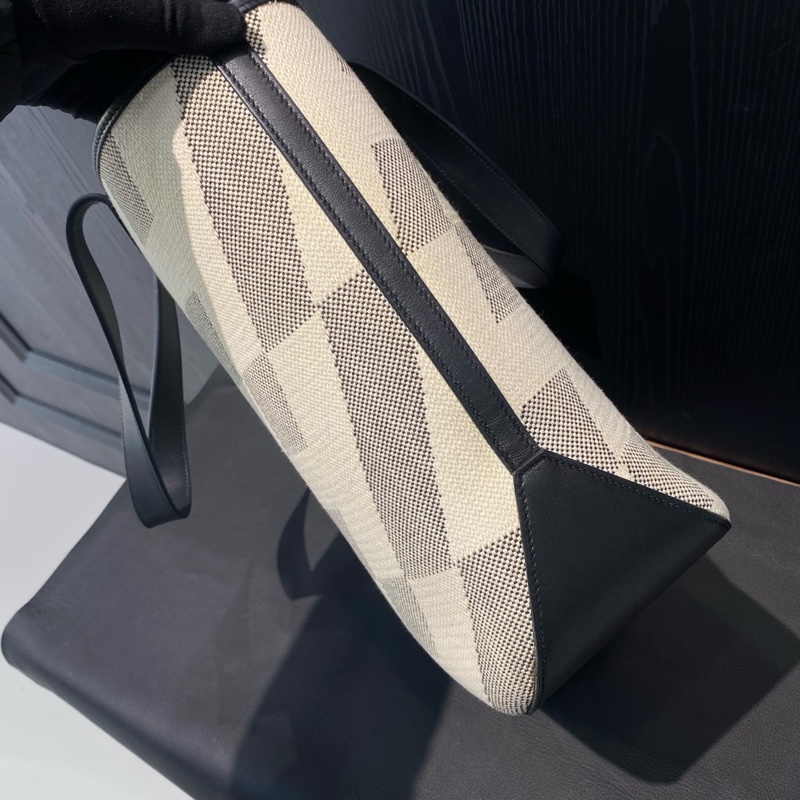 Hermes • Cabas H 40 Tote 黑白熊貓Swift皮拼帆布托特-5