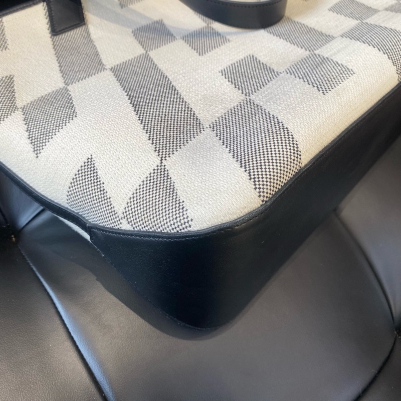 Hermes • Cabas H 40 Tote 黑白熊貓Swift皮拼帆布托特-6