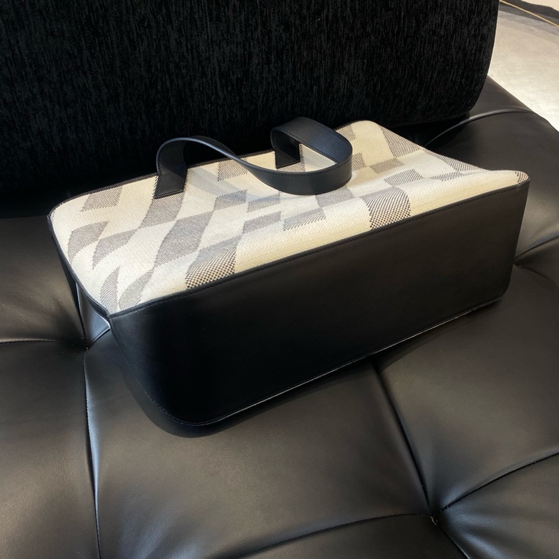 Hermes • Cabas H 40 Tote 黑白熊貓Swift皮拼帆布托特-8