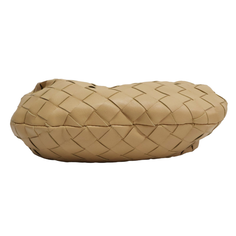 卡其色 羊皮編織 Mini Jodie 手提包【BOTTEGA VENETA BV 寶緹嘉】 651876-3