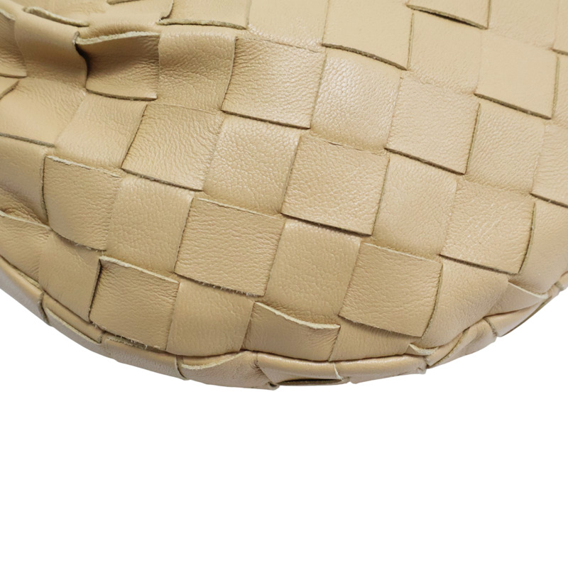 卡其色 羊皮編織 Mini Jodie 手提包【BOTTEGA VENETA BV 寶緹嘉】 651876-9