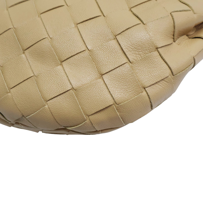 卡其色 羊皮編織 Mini Jodie 手提包【BOTTEGA VENETA BV 寶緹嘉】 651876-10