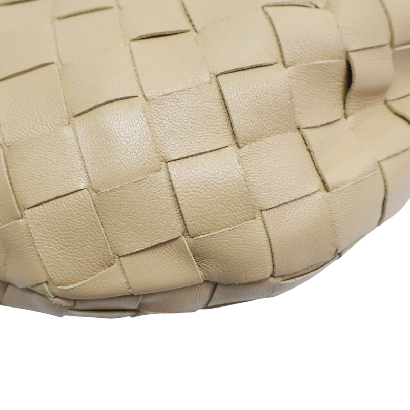 卡其色 羊皮編織 Mini Jodie 手提包【BOTTEGA VENETA BV 寶緹嘉】 651876-12