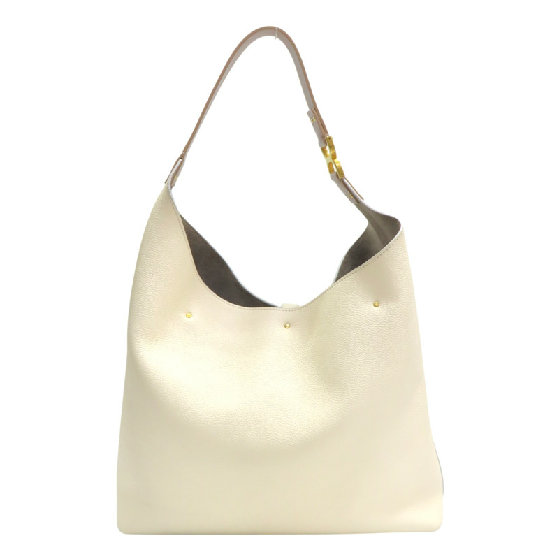 米白色 牛皮 Marcie 單肩包 肩背包【Chloe 克羅伊】 CHC24SS630I31110-1