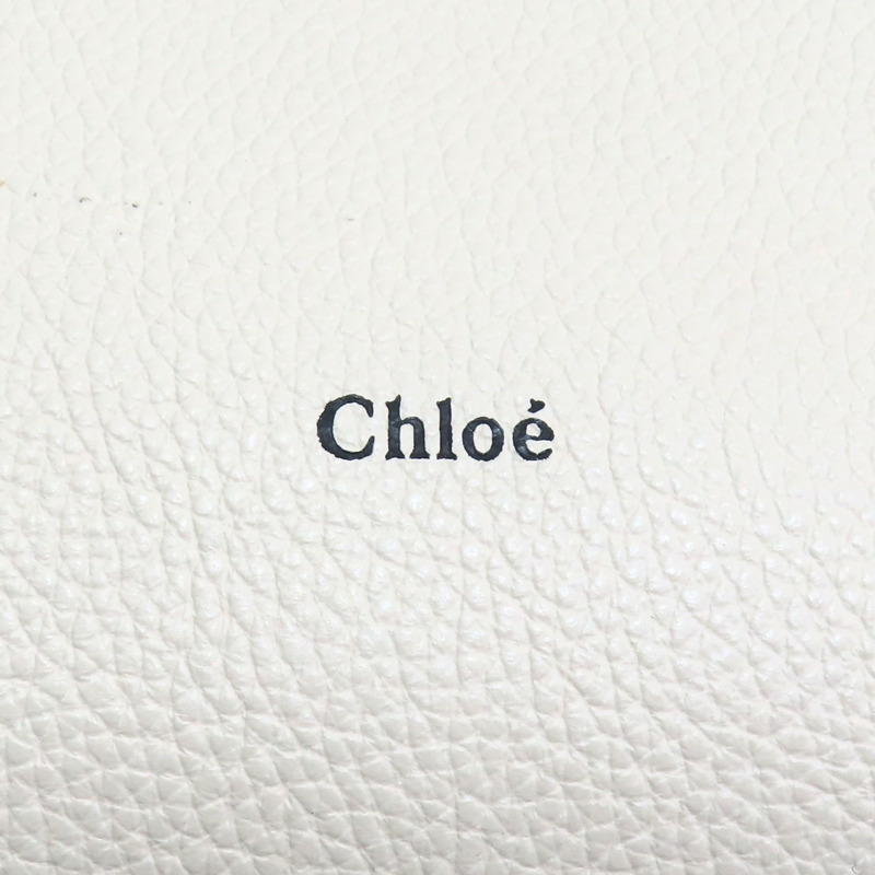 米白色 牛皮 Marcie 單肩包 肩背包【Chloe 克羅伊】 CHC24SS630I31110-7