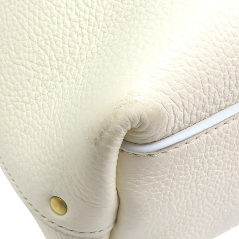 米白色 牛皮 Marcie 單肩包 肩背包【Chloe 克羅伊】 CHC24SS630I31110-10