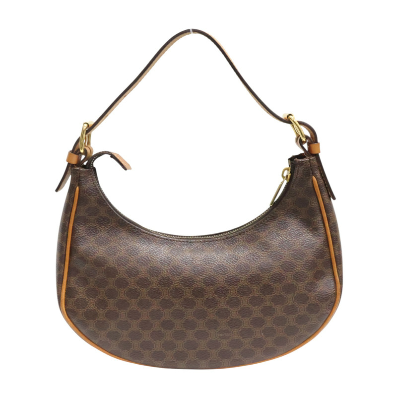 棕色 Triomphe 帆布 Ava 肩背包【CELINE 賽琳】 193952BZJ.04LU-1