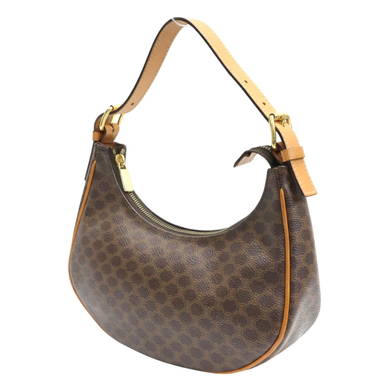 棕色 Triomphe 帆布 Ava 肩背包【CELINE 賽琳】 193952BZJ.04LU-2