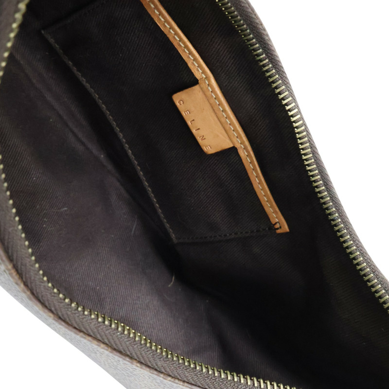 棕色 Triomphe 帆布 Ava 肩背包【CELINE 賽琳】 193952BZJ.04LU-4