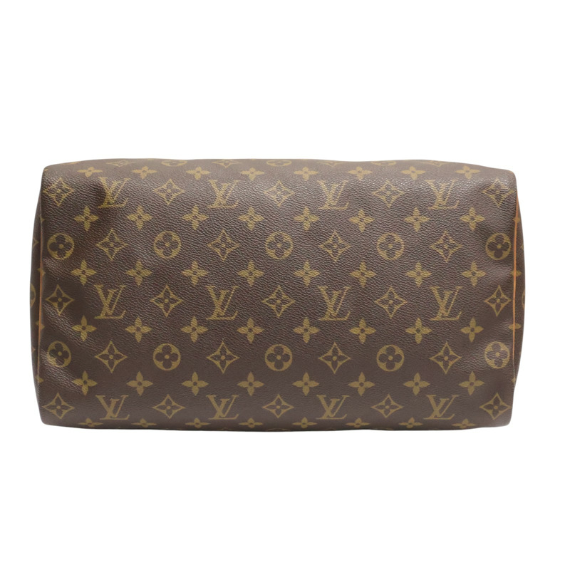 棕色 原花帆布 Speedy 35 波士頓包 手提包【LOUIS VUITTON LV 路易威登】 M41524-3